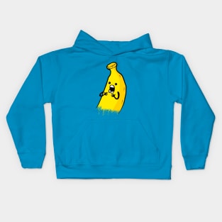 Humor and funky banana Kids Hoodie